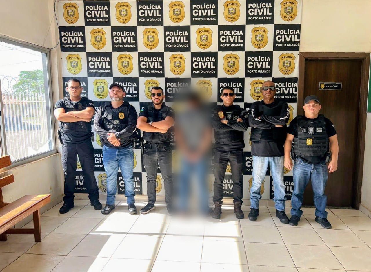 EM PORTO GRANDE, POLÍCIA CIVIL PRENDE INDIVÍDUO EM FLAGRANTE POR TENTATIVA DE FEMINICÍDIO E TENTATIVA DE HOMICÍDIO